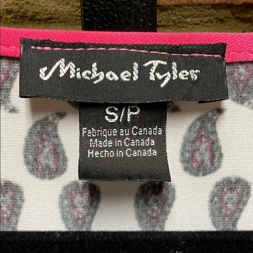 Michael Tyler 3/4 Sleeve Multi Color Tunic - Picture 2 of 6